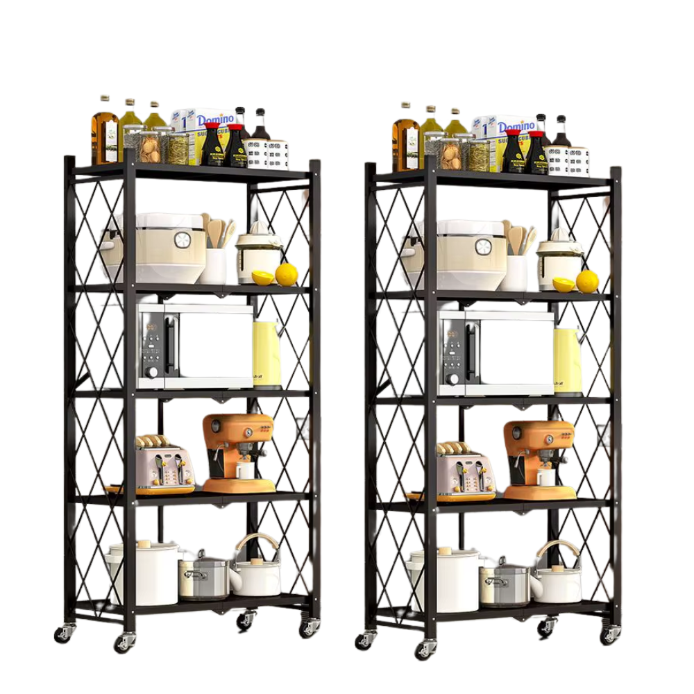 [Llévate 2 y Pagá 1 ] Estantería Inoxidable Con Pisos Multifuncional Plegable