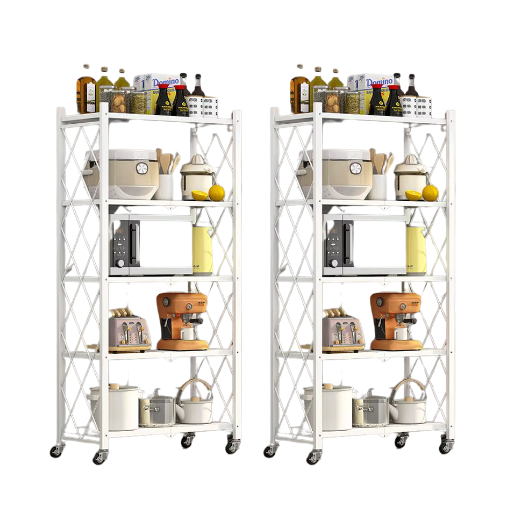 [Llévate 2 y Pagá 1 ] Estantería Inoxidable Con Pisos Multifuncional Plegable