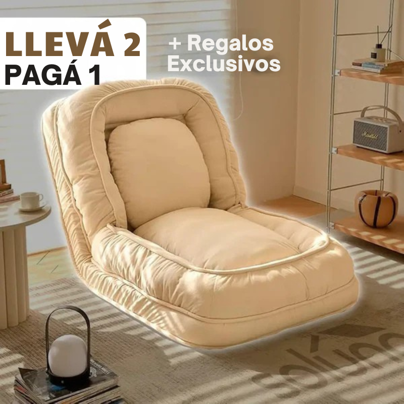 [LLEVÁ 2, PAGÁ 1] Sofá cama reclinable de algodón 5 en 1 + REGALOS: Almohadones Cushion