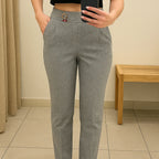 [Llevá 4, Pagá Solo 2] Pantalón Elara Femenino de Sastrería con Cintura Alta, en Seda Fría, Algodón y Lino