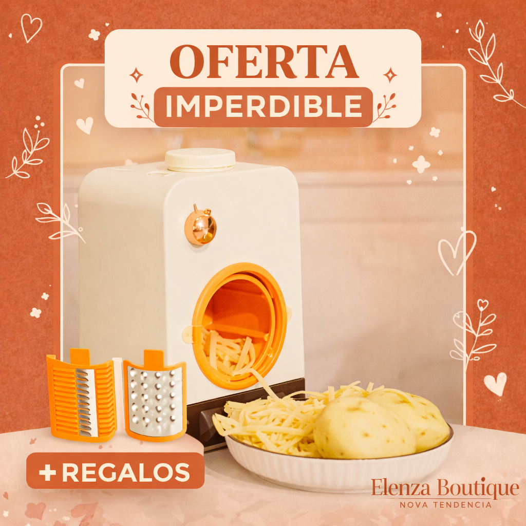 Cortador Automático SmartSlice™ de Acero Inoxidable con Corte Rápido + 3 Cuchillas de Regalo